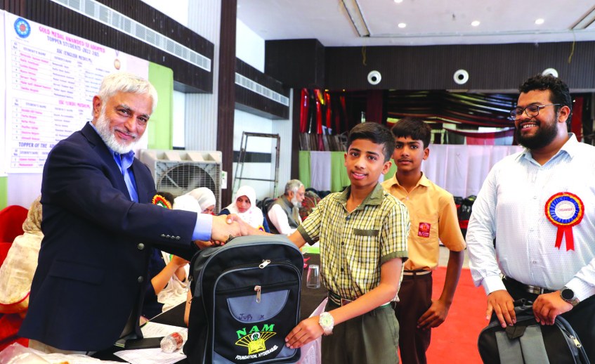 Study material distribution to an adopted student